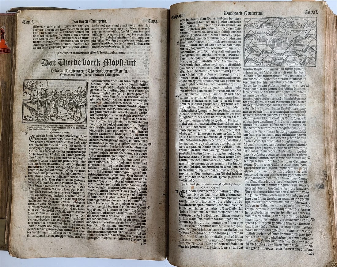 1565 BIBLE in DUTCH ILLUSTRATED 16th CENTURY antique FOLIO VELLUM BOUND rare - 6