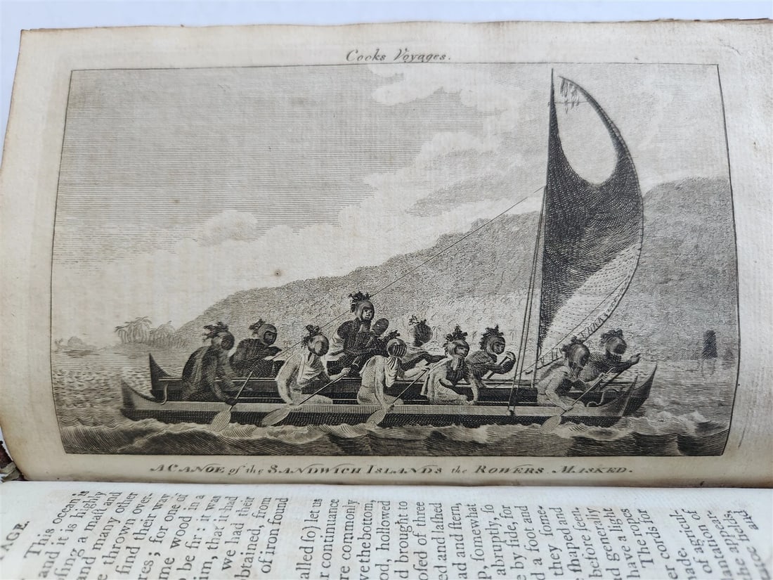 1790 CAPTAIN COOK'S VOYAGES ROUND THE WORLD 3 VOLS ILLUSTRATED antique ENGLISH - 13