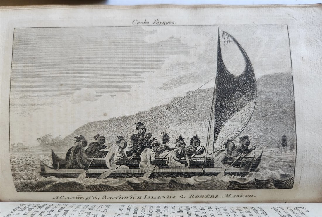 1790 CAPTAIN COOK'S VOYAGES ROUND THE WORLD 3 VOLS ILLUSTRATED antique ENGLISH - 19
