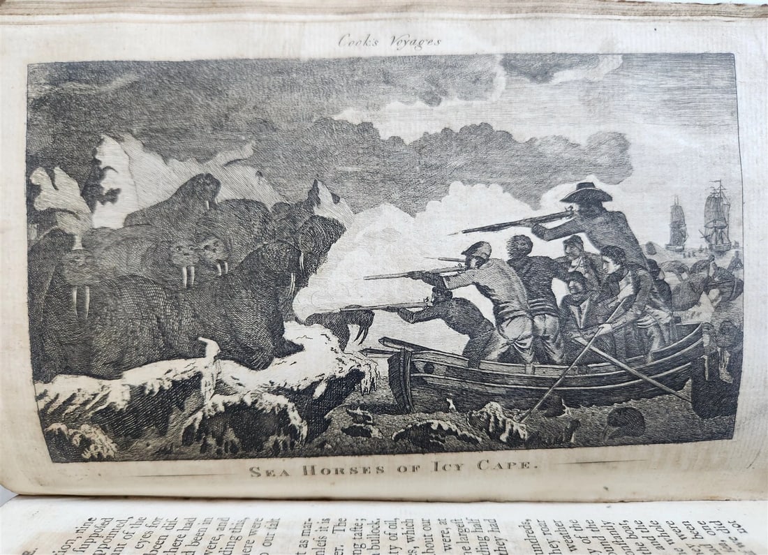 1790 CAPTAIN COOK'S VOYAGES ROUND THE WORLD 3 VOLS ILLUSTRATED antique ENGLISH - 20