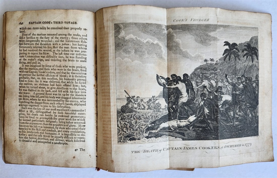1790 CAPTAIN COOK'S VOYAGES ROUND THE WORLD 3 VOLS ILLUSTRATED antique ENGLISH - 9
