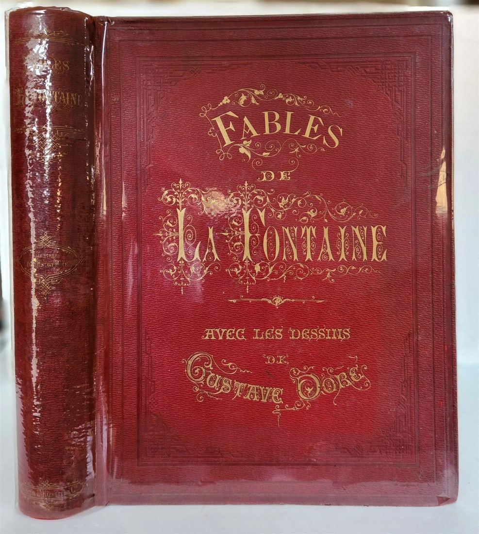 1868 FABLES by J. de LA FONTAINE illustrated by GUSTAVE DORE antique FOLIO (1 of 20)