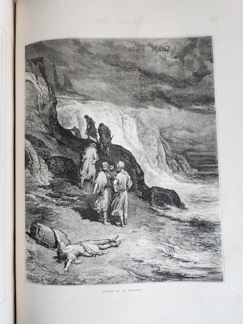 1868 FABLES by J. de LA FONTAINE illustrated by GUSTAVE DORE antique FOLIO - 6