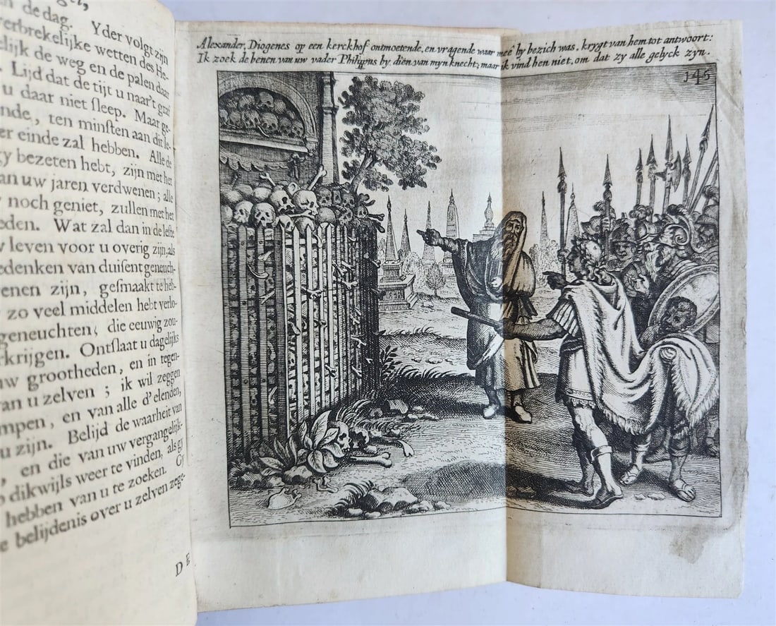 1666 THEOLOGY in DUTCH 4 VOLUMES ILLUSTRATED SET antique VELLUM BINDINGS - 11