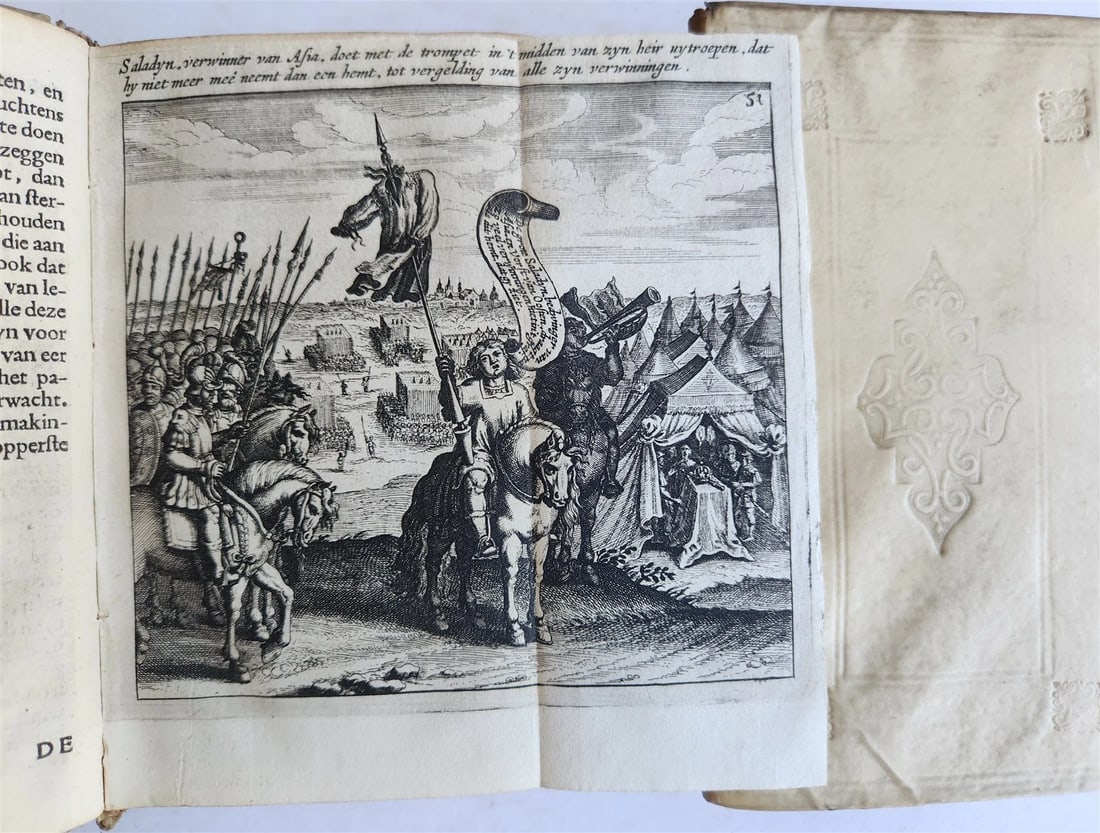 1666 THEOLOGY in DUTCH 4 VOLUMES ILLUSTRATED SET antique VELLUM BINDINGS - 9