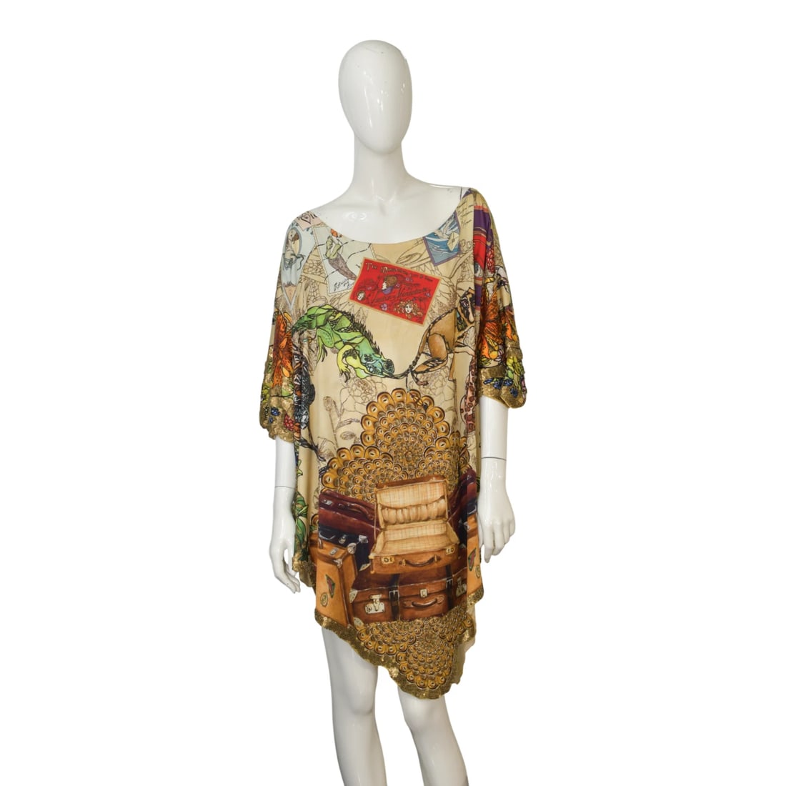 Basso & Brooke Archival Embellished Beads Squins Tunic Dress Mid-2000s One Size (1 of 6)