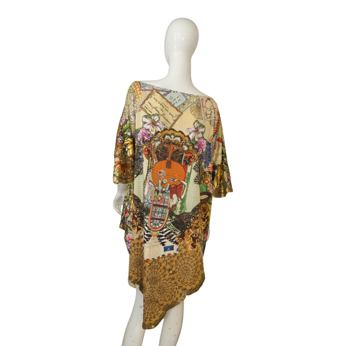Basso & Brooke Archival Embellished Beads Squins Tunic Dress Mid-2000s One Size - 2