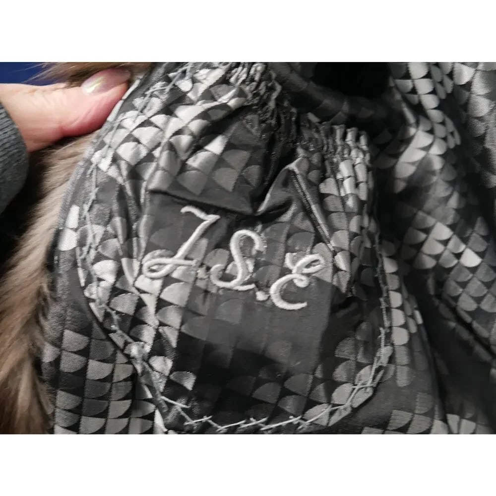Stunning Silver Fox Fur Stroller Coat Jacket w/ Spiral dolman sleeves! XL PLUS - 6