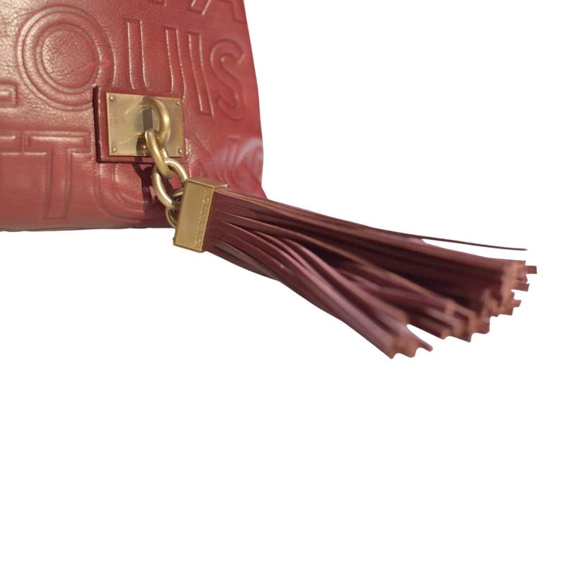 Louis Vuitton Limited Edition Burgundy Leather Paris Souple Wish Bag FW 2008 - 11