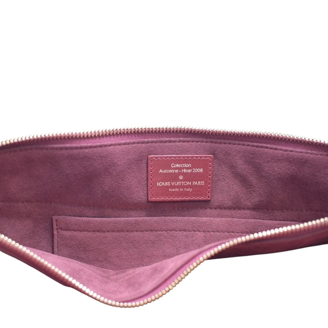 Louis Vuitton Limited Edition Burgundy Leather Paris Souple Wish Bag FW 2008 - 16