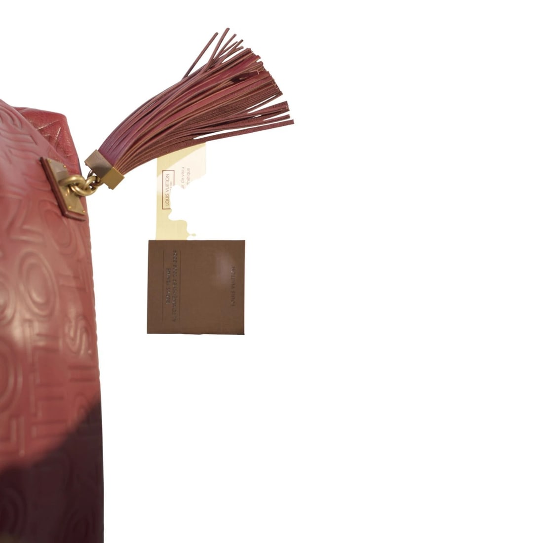 Louis Vuitton Limited Edition Burgundy Leather Paris Souple Wish Bag FW 2008 - 18