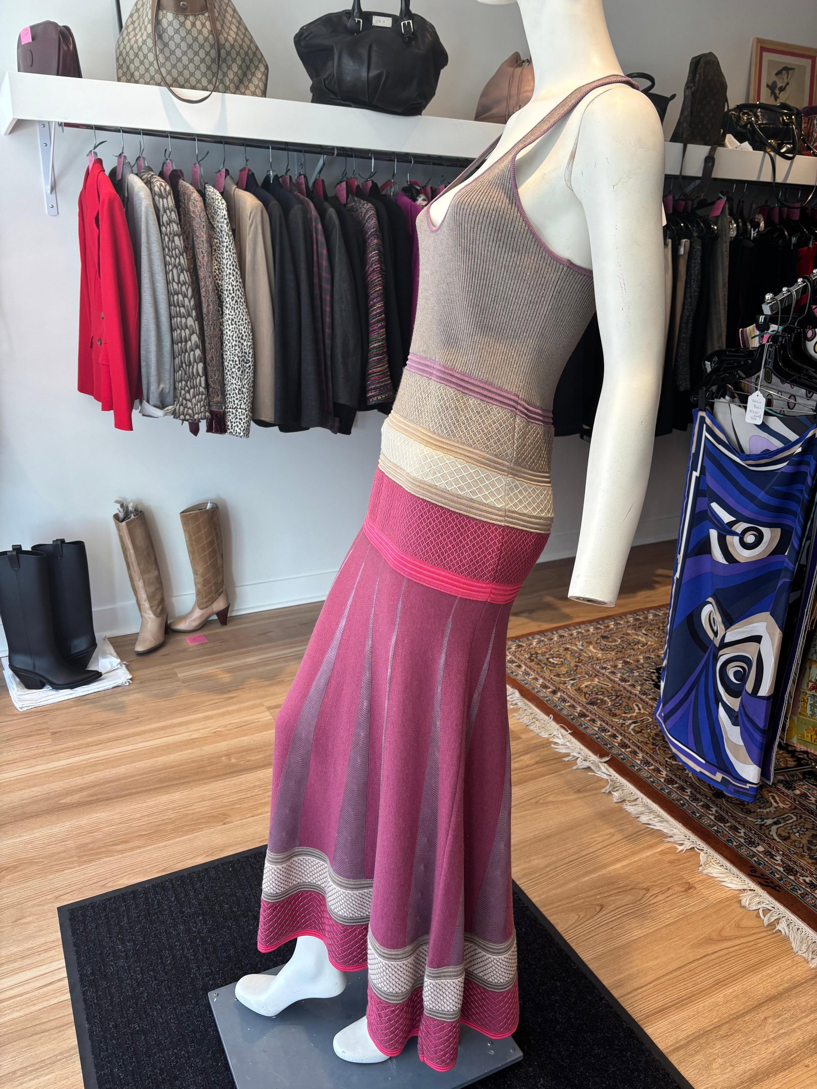 AGNONA Stunning NWT Cashmere Long Dress. Marked M but bust stretches from 33-38 - 9