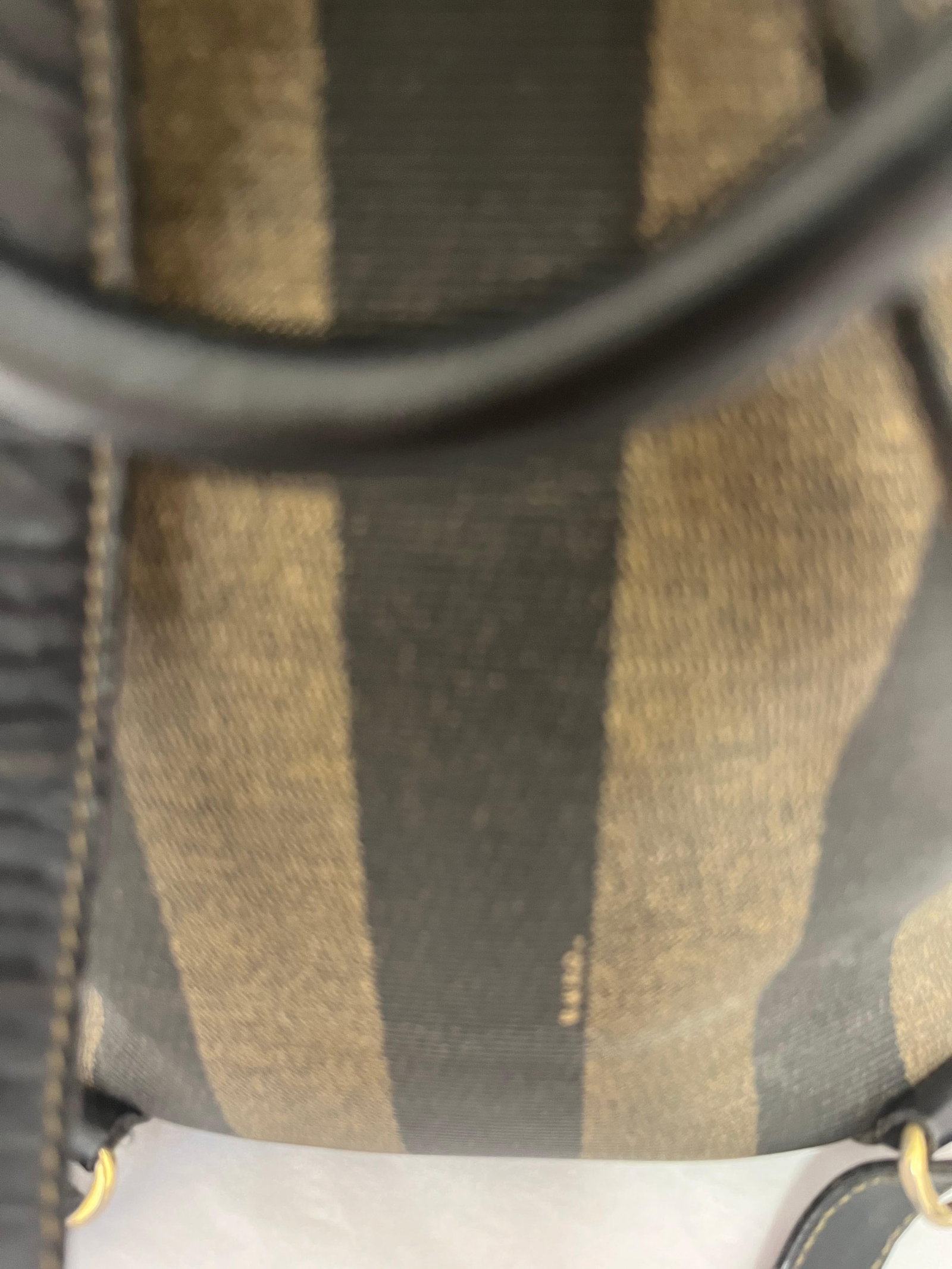 Fendi 1980s Vintage Unisex Monogram Backpack with Gold Accents - 12