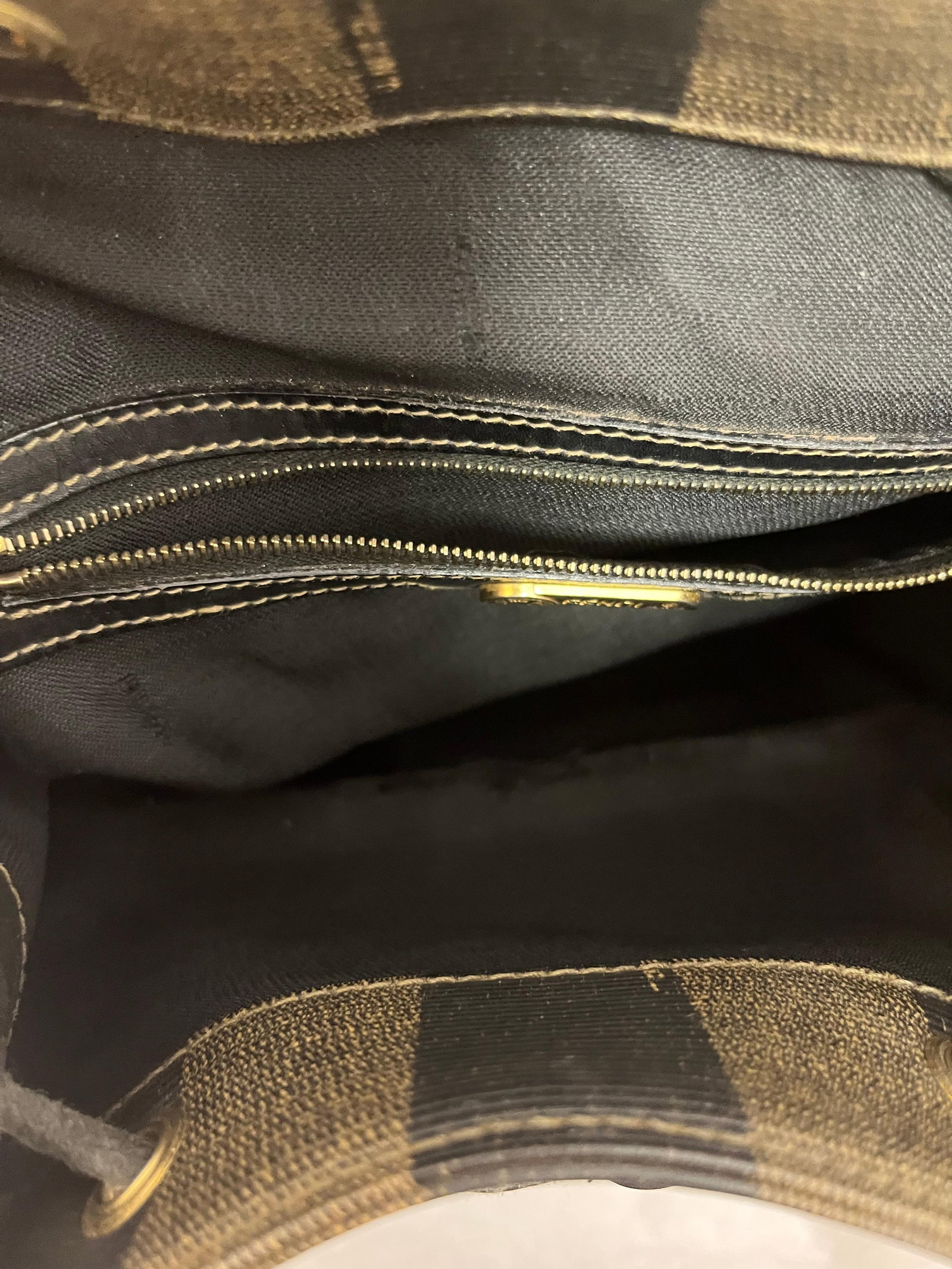 Fendi 1980s Vintage Unisex Monogram Backpack with Gold Accents - 16