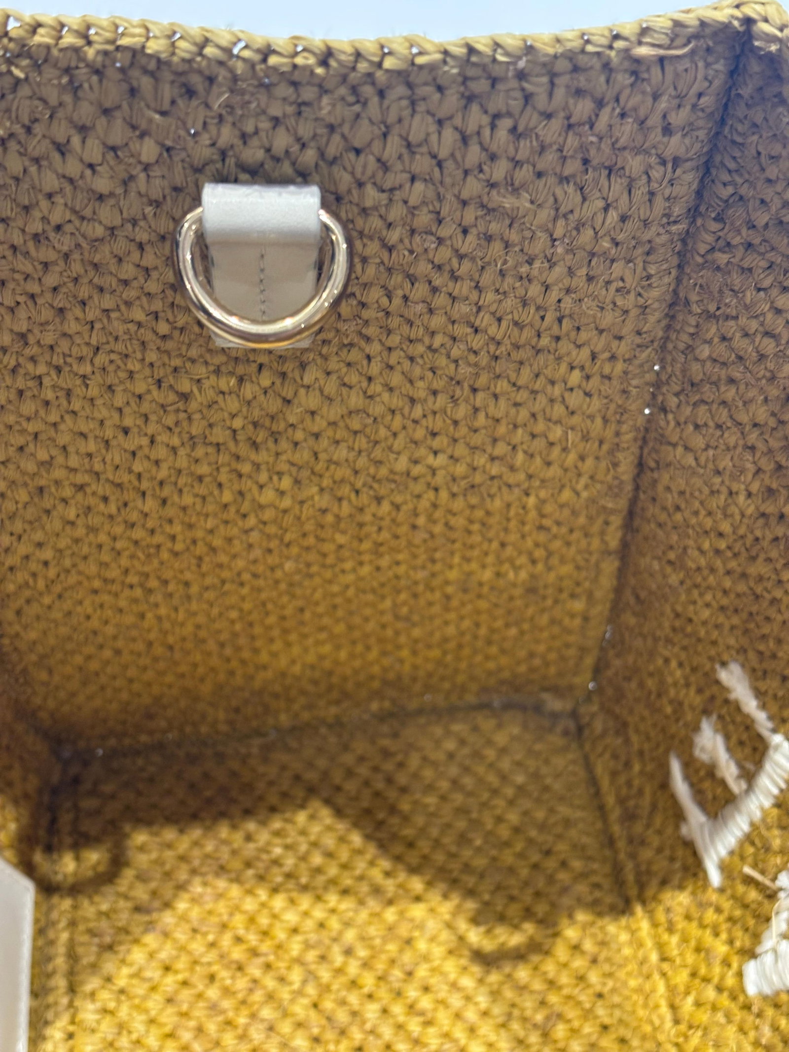 Loewe FONT Citron Yellow Large Handwoven Raffia Tote Bag - 2