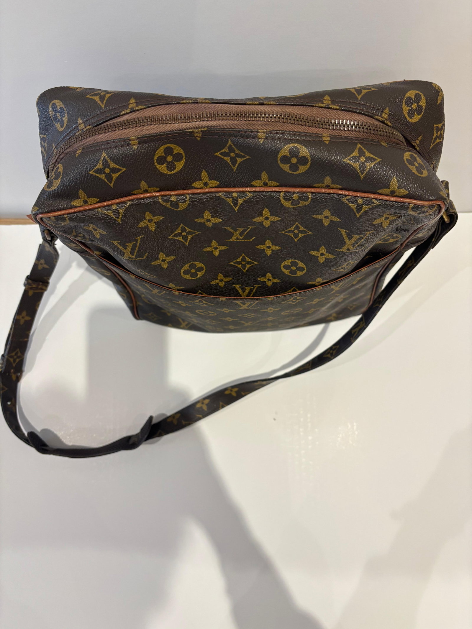 Louis Vuitton Vintage Monogram Canvas and Leather Trim MARCEAU GM Messenger Bag - 9