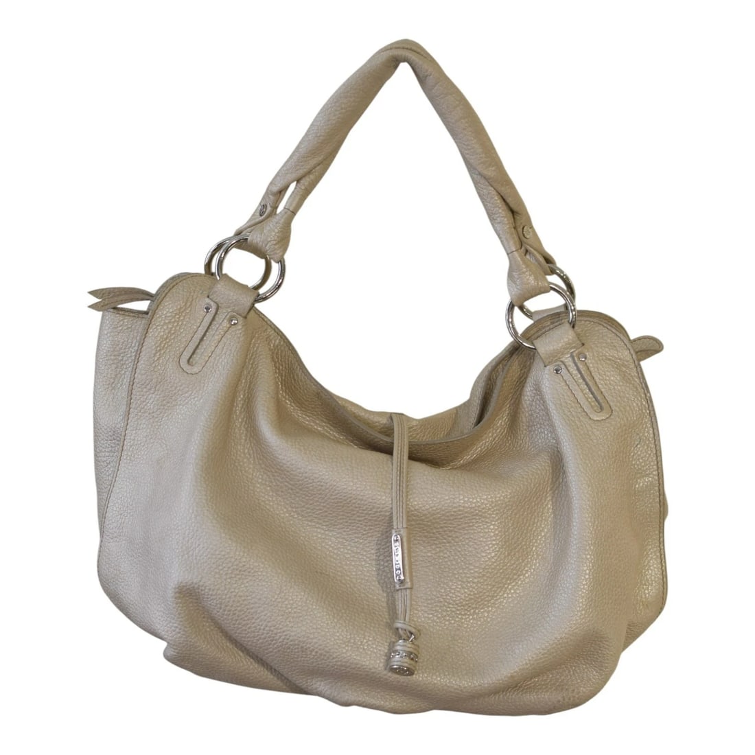 Celine Large Satchel in silver lambskin top double handle shopping shoulder bag (1 of 20)