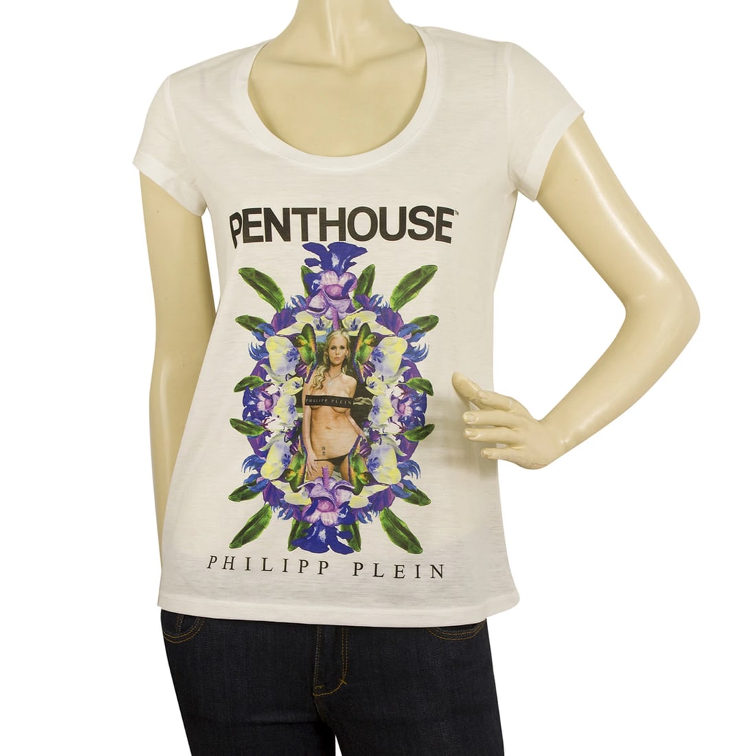 Philipp Plein Penthouse White Short Sleeve Fitted T- Shirt Cotton Top - Size S: Title:Philipp Plein Penthouse White Short Sleeve Fitted T- Shirt Cotton Top - Size S Description:Philipp Plein Penthouse White Short Sleeve Fitted T- Shirt Cotton Top - Size S