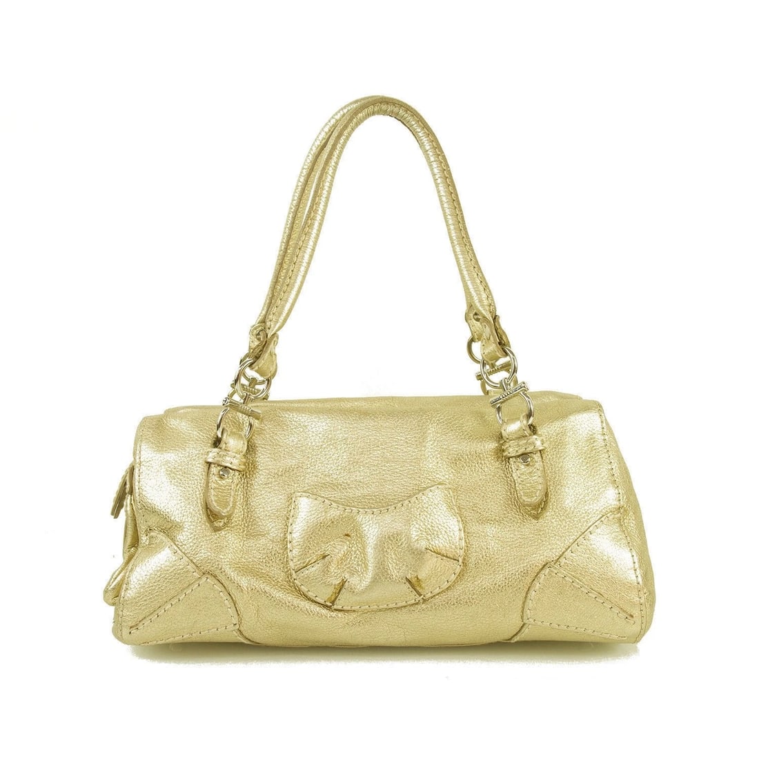 S0nia Rykiel Gold Leather Large Satchel Tote Shopper Handbag superb! (1 of 12)