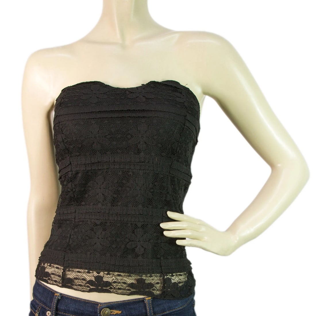 Be Girl Strapless Lace Bustier with SweetHeart Neckline Top SZ M: Title:Be Girl Strapless Lace Bustier with SweetHeart Neckline Top SZ M Description:Be Girl Strapless Lace Bustier with SweetHeart Neckline Top SZ M Be Girl Strapless Lace Bustier with SweetHeart Neckl