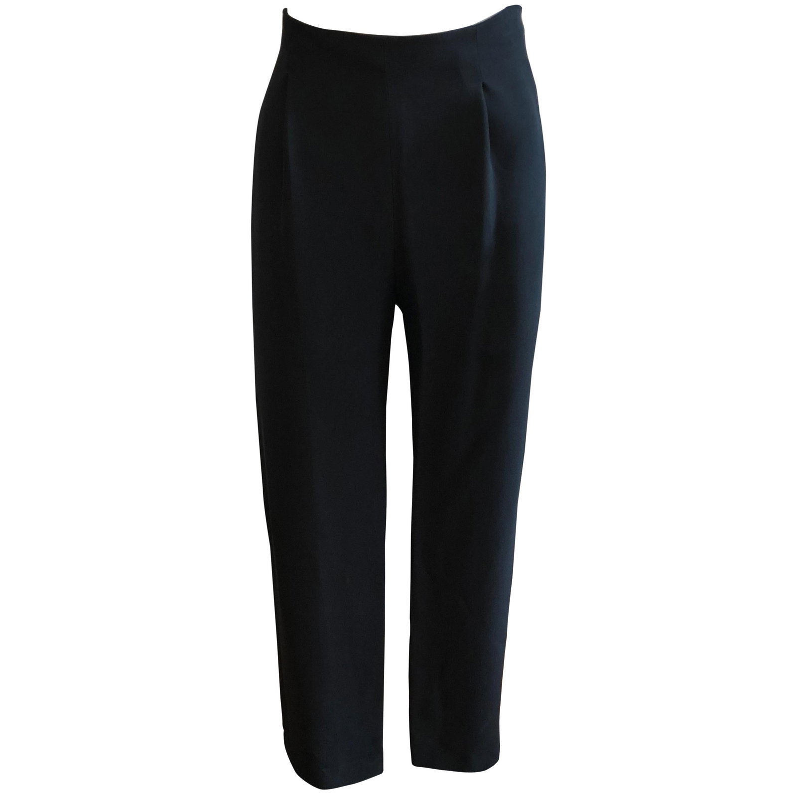 Early 1990s Valentino High Waisted Black Wool Pants (S) (1 of 19)