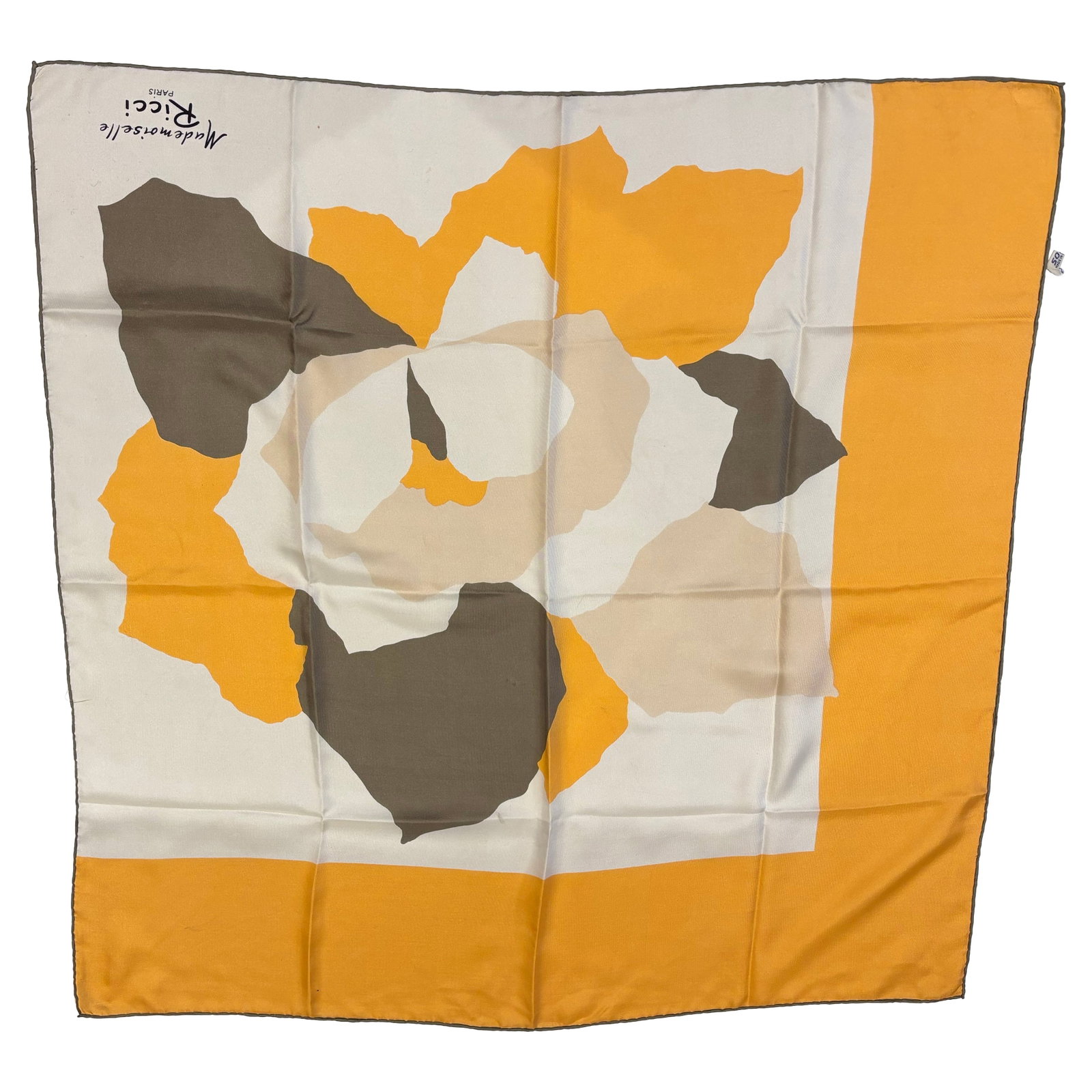 Mademoiselle Ricci de Nina Ricci 1970s Silk Scarf 30"x30" (1 of 18)