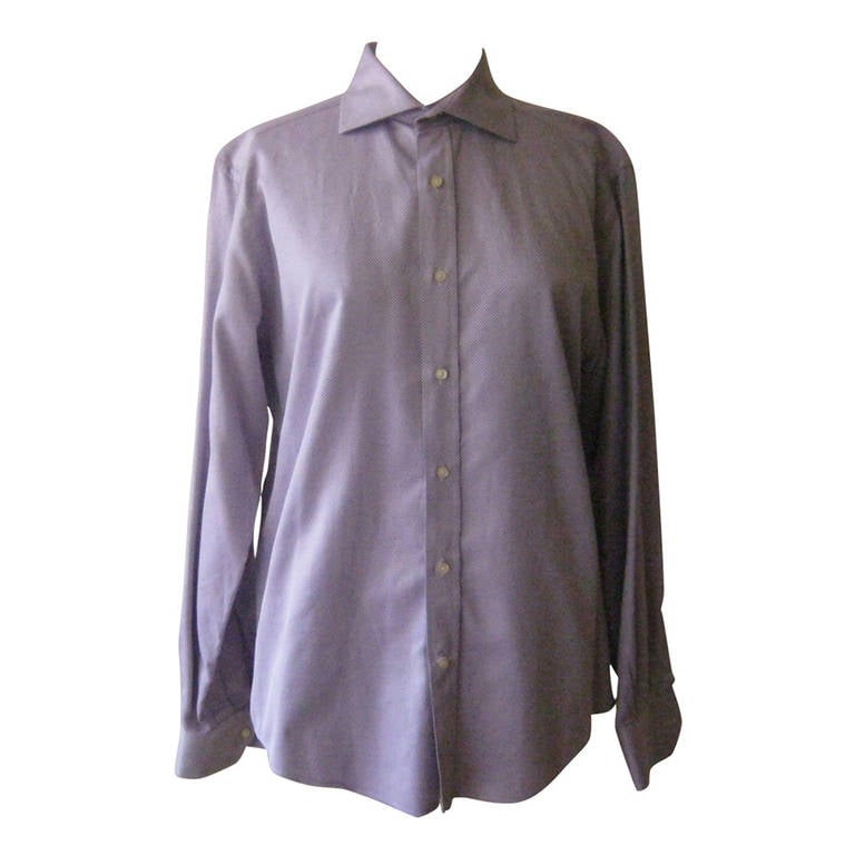Etro Men's Cotton Shirt Size 40 Lilac Diamond Pattern Made in Italy: Title:Etro Men's Cotton Shirt Size 40 Lilac Diamond Pattern Made in Italy Description:A pattern of small diamond shapes in a light lilac and white, makes this shirt highly wearable with a suit, dress 
