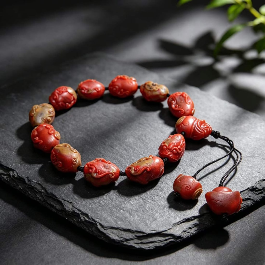 Superb Nanhong Agate Hand Carved Fortune Toad Hand Chain with Certificate: Title: Superb Nanhong Agate Hand Carved Fortune Toad Hand Chain with Certificate Origin: Chinese Date/Period: After2026 Materials: Nanhong Agate Dimensions: 19.6x14.1x10.6(mm) 0.77x0.56x0.42(inches) W
