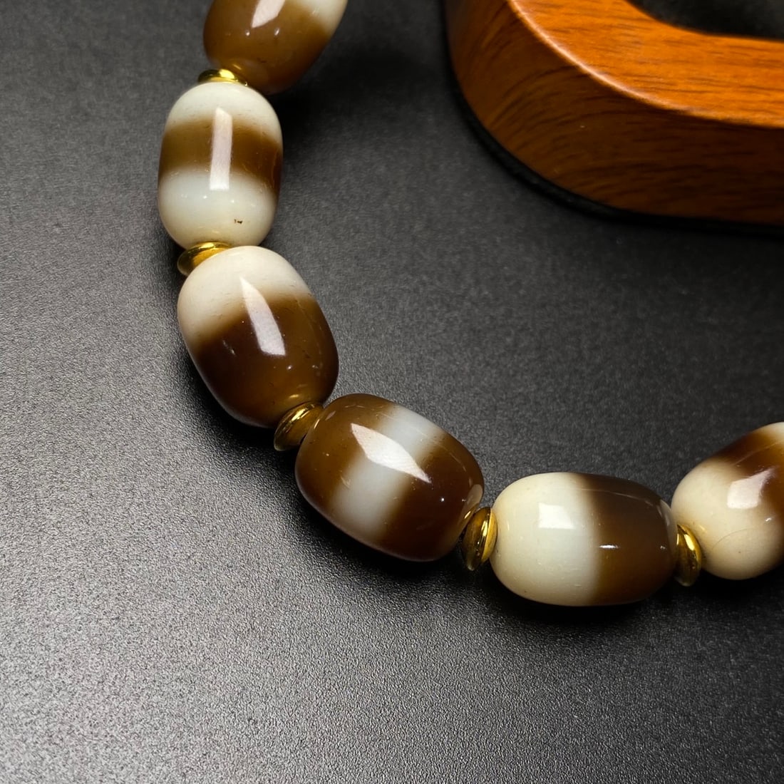 Old Tibetan DZI Agate Bracelet - 7