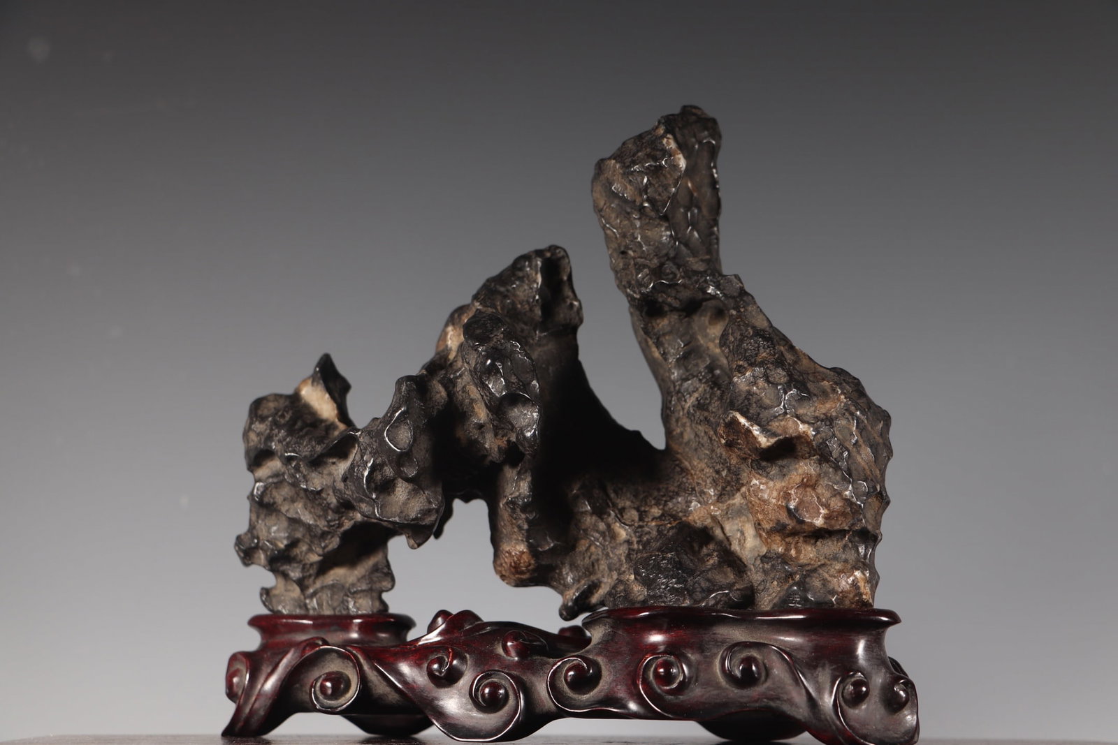 Old Natural Lingbi Stone Statue - 4