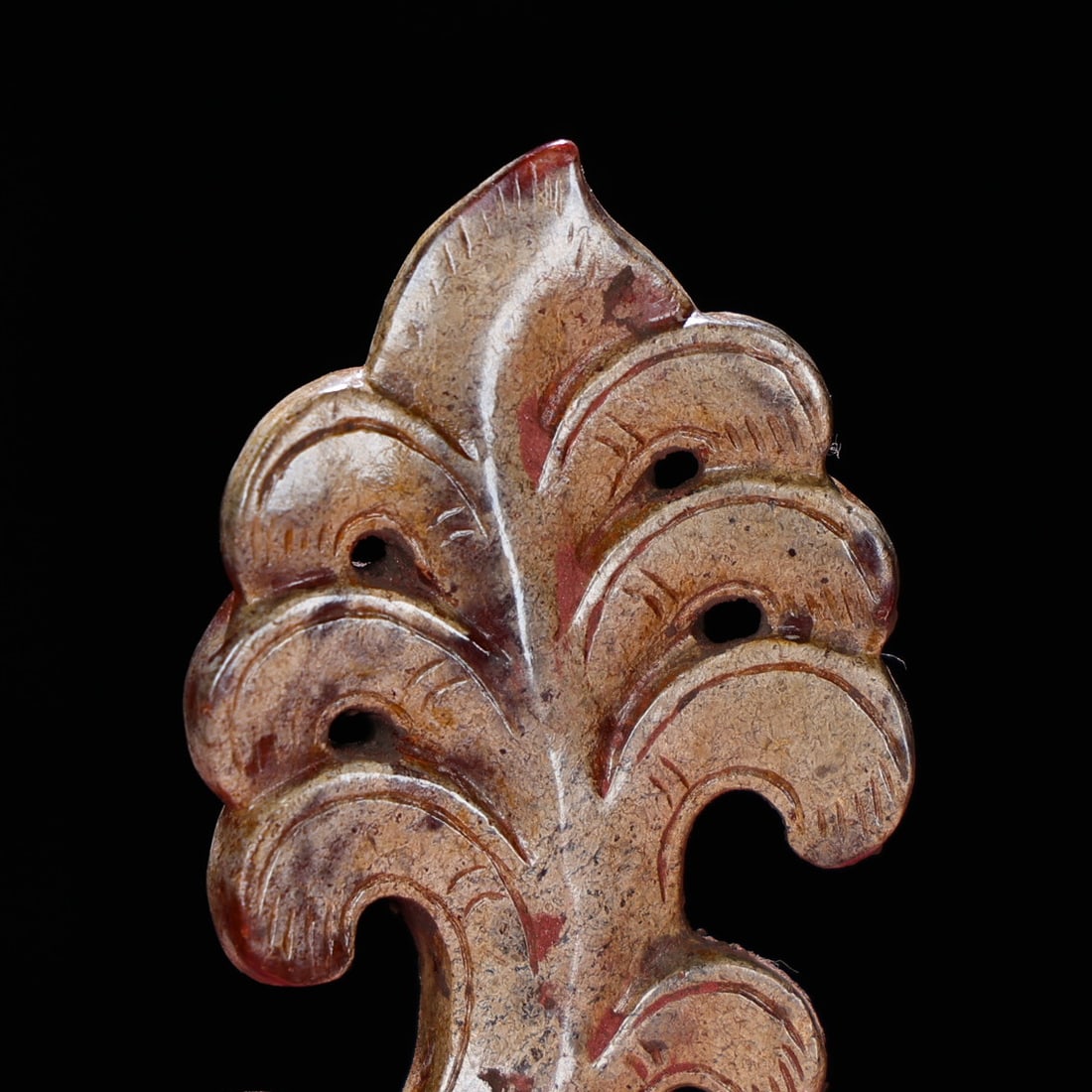 Old Hetian Jade Pendant - Phoenix Bird - 5