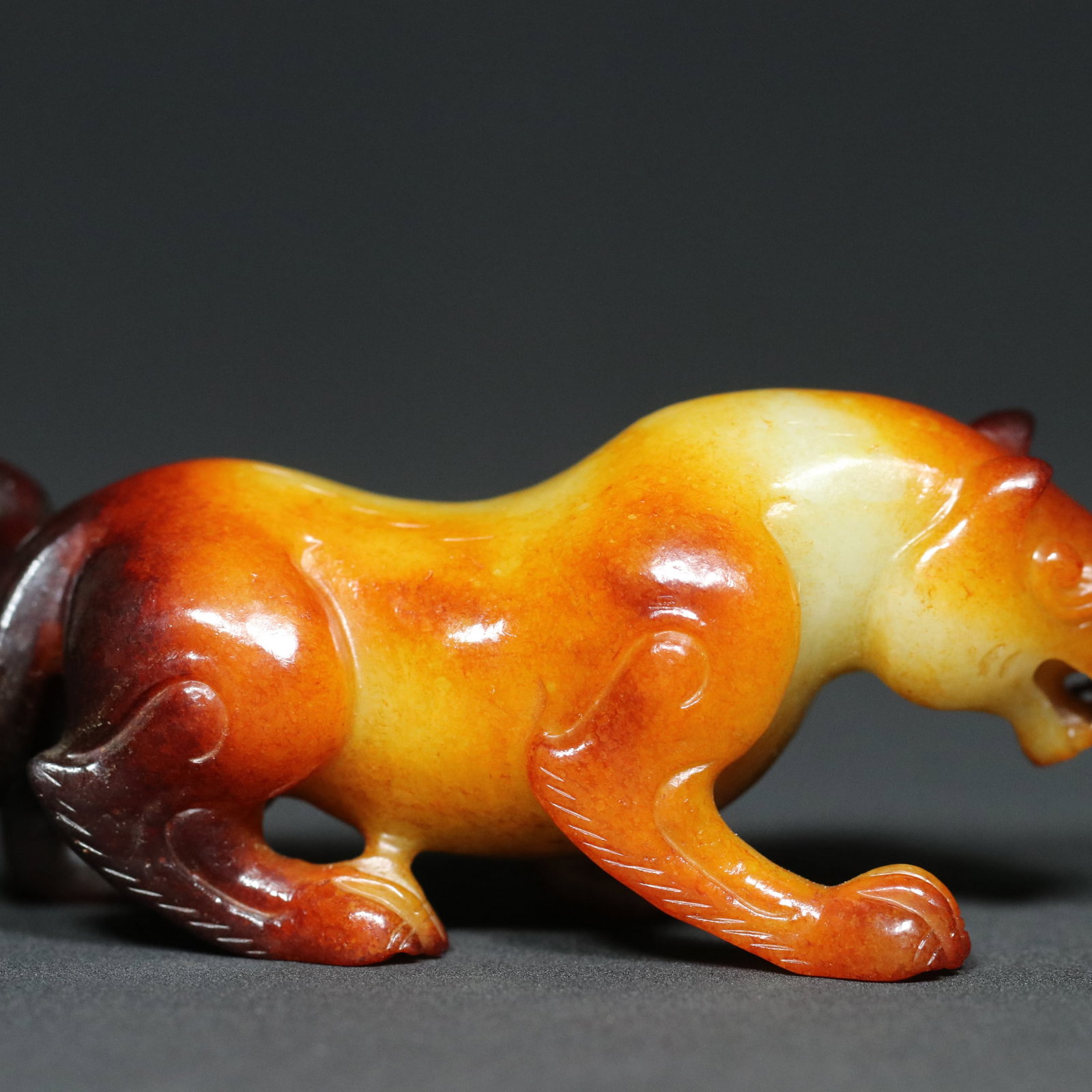 Vintage Hetian Jade Tiger Statue - 9