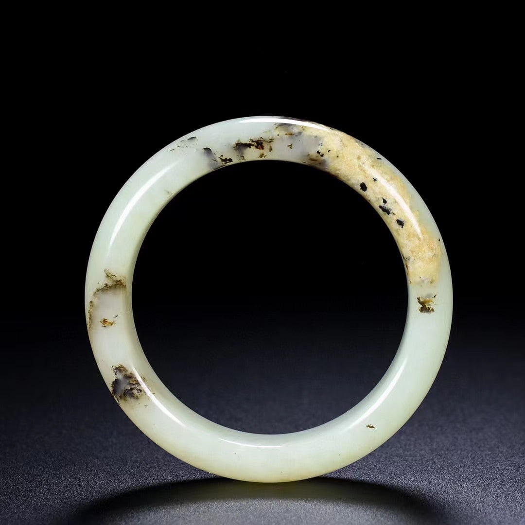 Inside Diameter 58mm Hetian Jade Bracelet Bangle - 3