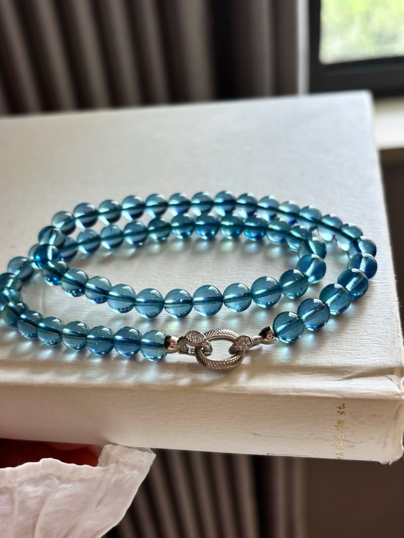Beautiful Natural Aquamarine Necklace - 3