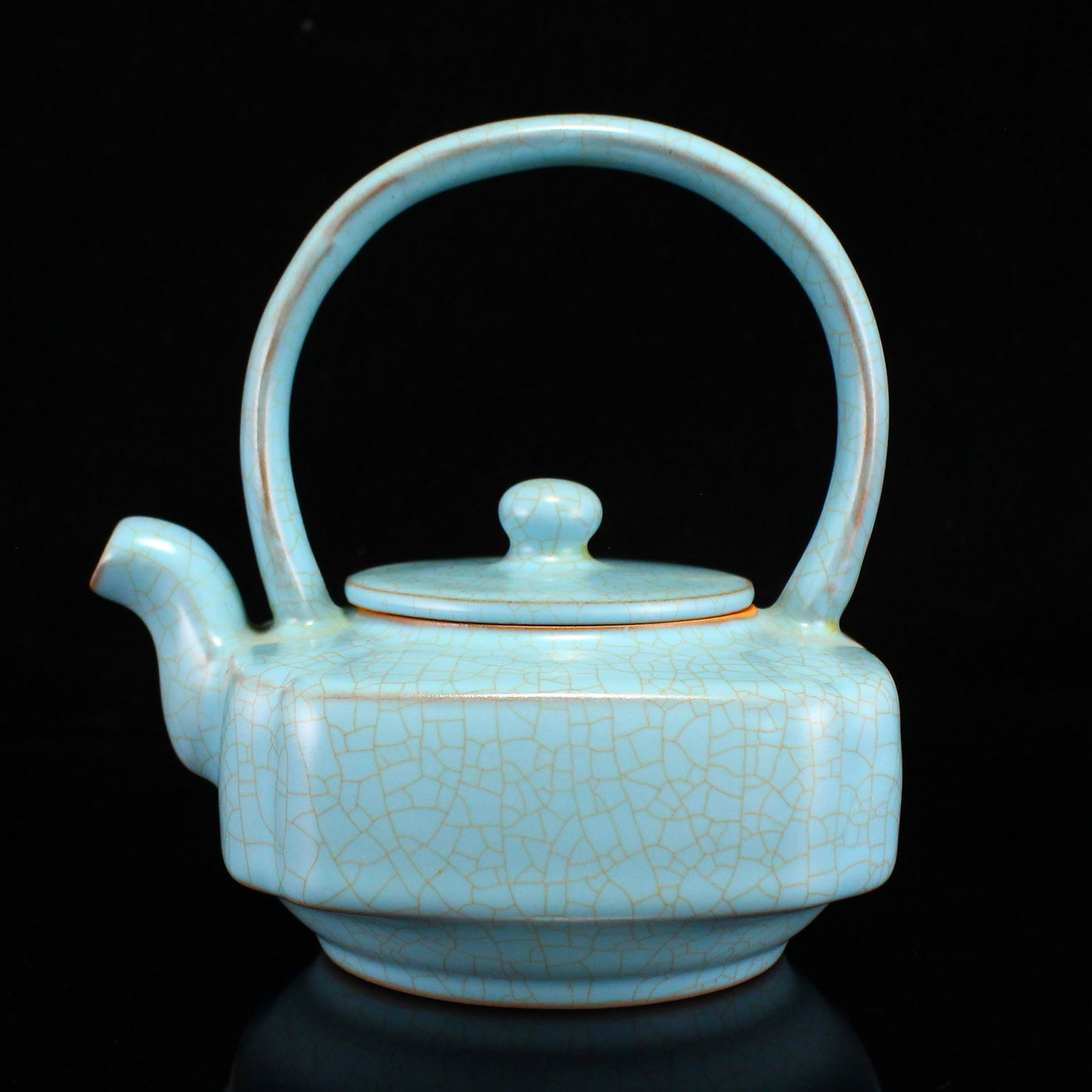 Old Ru Kiln Porcelain Teapot (1 of 7)