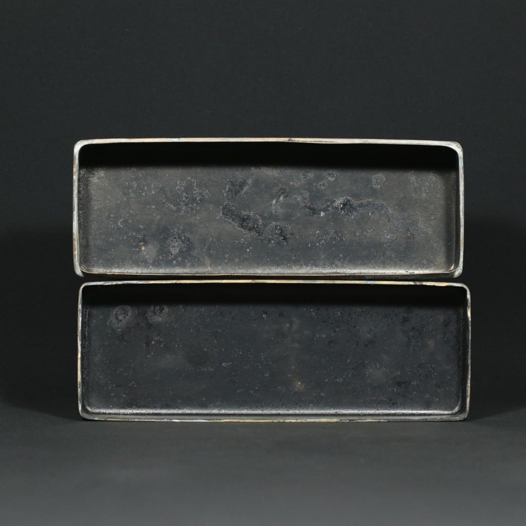 Old Brass Ink Box - 9