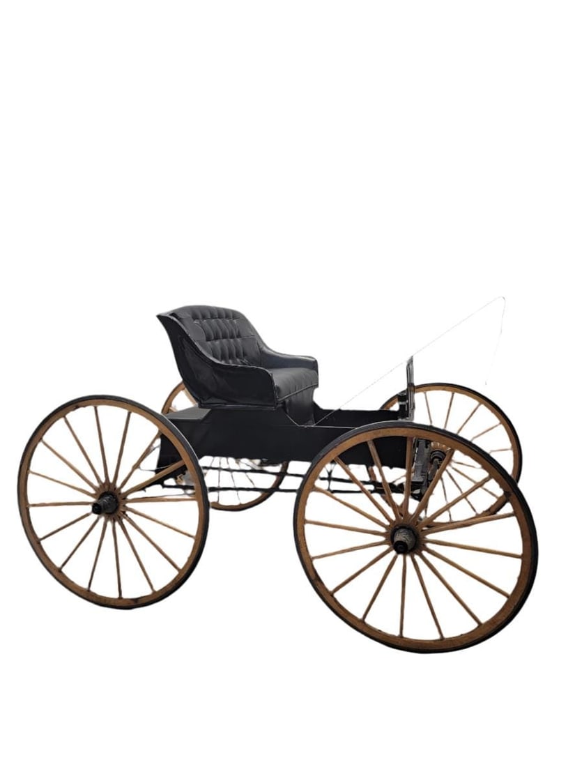Antique Fully Restored and Functional Horse-Pull Spring Buggy - 3