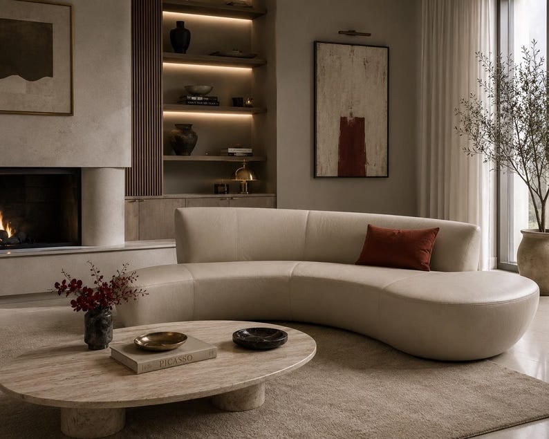 MCM Vladimir Kagan Serpentine Bilbao Sofa Newly Reupholstered (1 of 8)