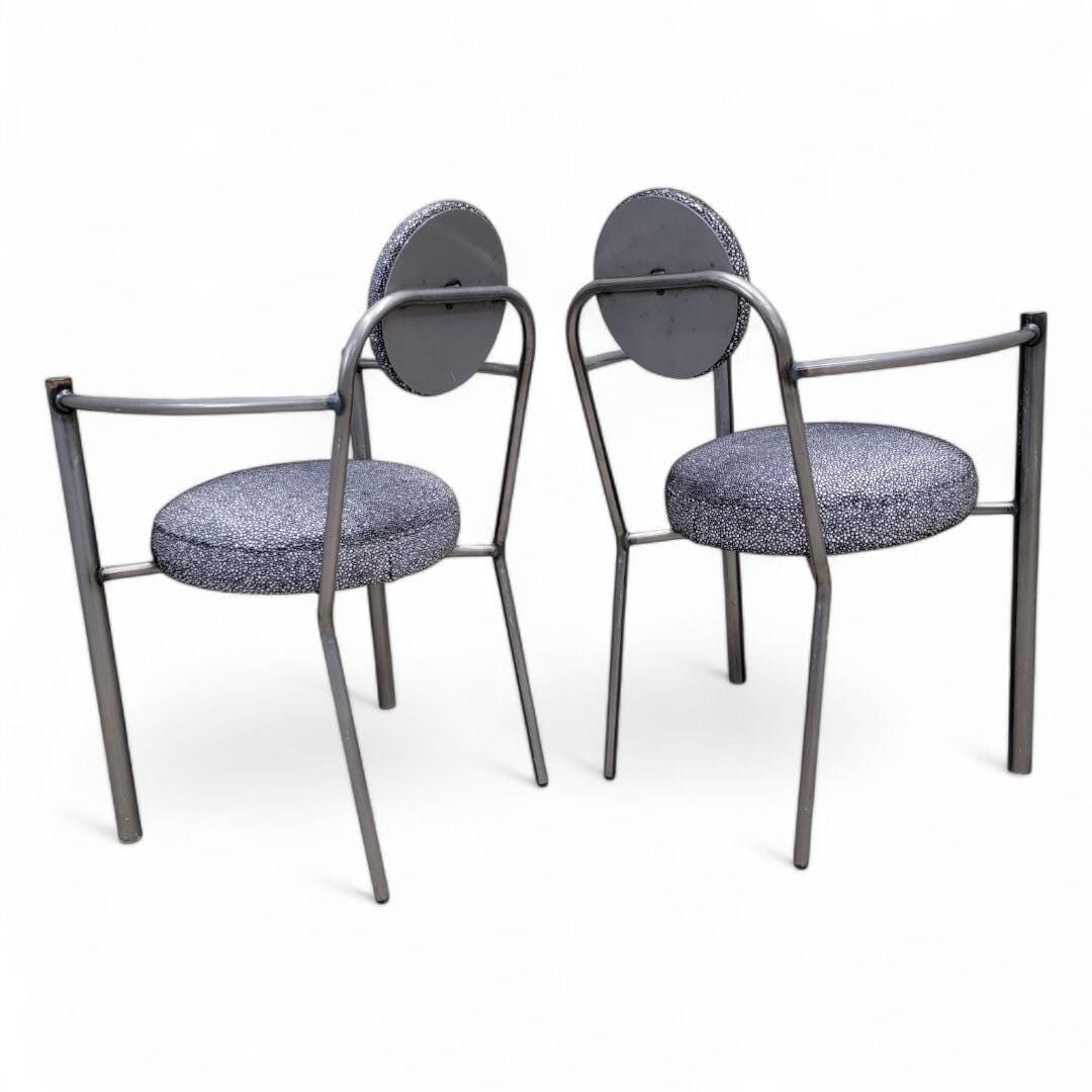 Vintage Modern Moon Chairs Newly Upholstered - Set of 4 - 3