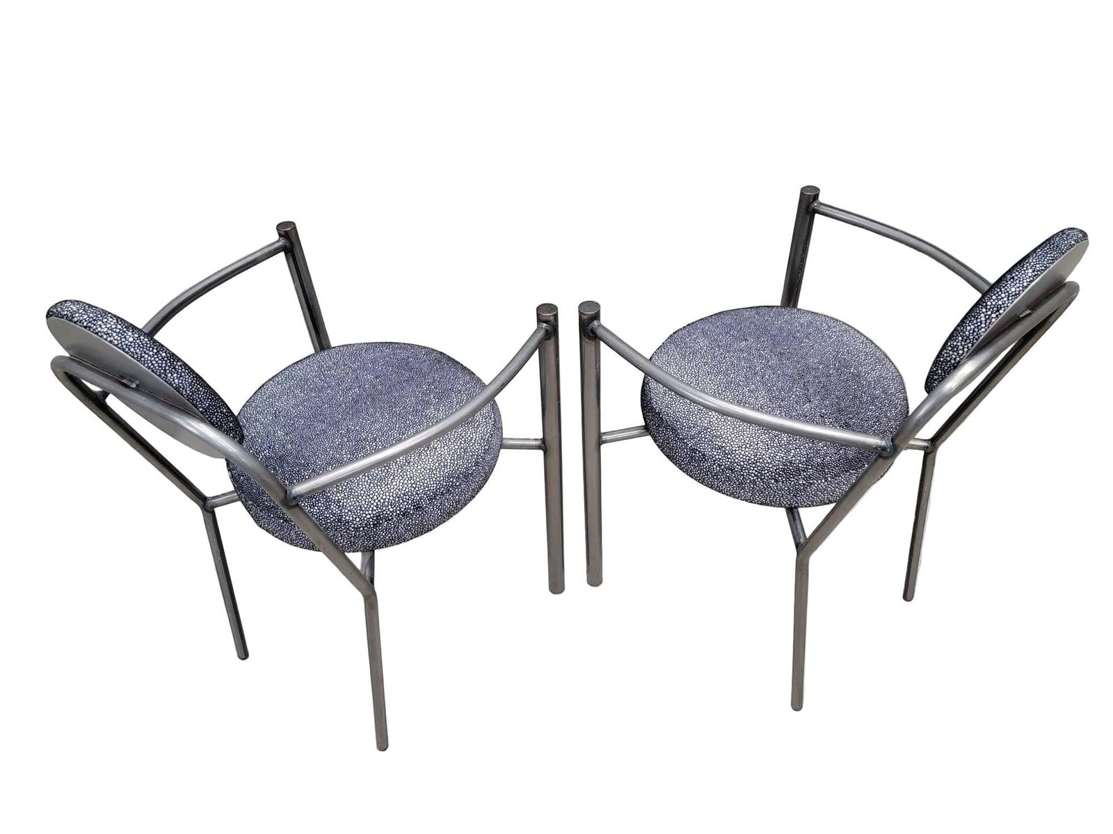 Vintage Modern Moon Chairs Newly Upholstered - Set of 4 - 6