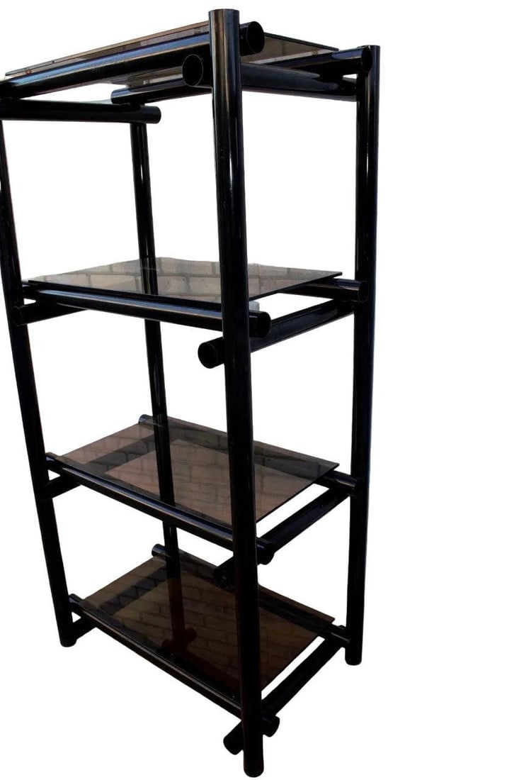 Vintage Modernist Shelving Units/Etagere - Pair - 4