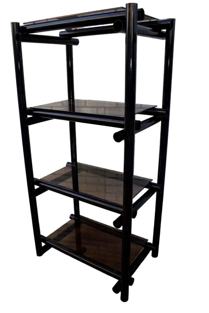 Vintage Modernist Shelving Units/Etagere - Pair - 5