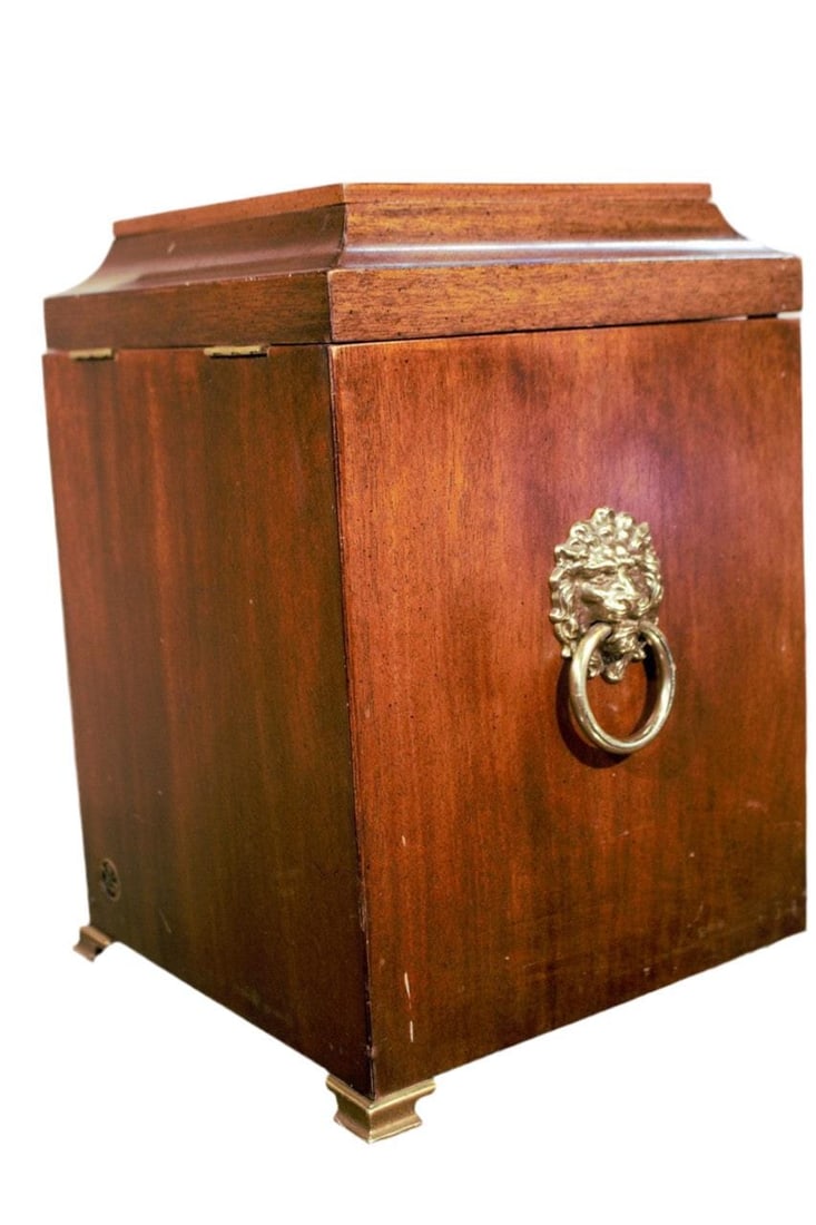 Antique Brandt Furniture Co. Inlaid Decanter Box - 6