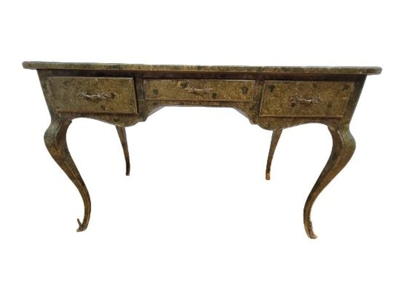Vintage Amy Howard Collection Antique Style French Provincial Desk: Title: Vintage Amy Howard Collection Antique Style French Provincial Desk Description: Vintage Amy Howard Collection Antique Style French Provincial 3 Drawer Writing Desk The Amy Howard Collection is