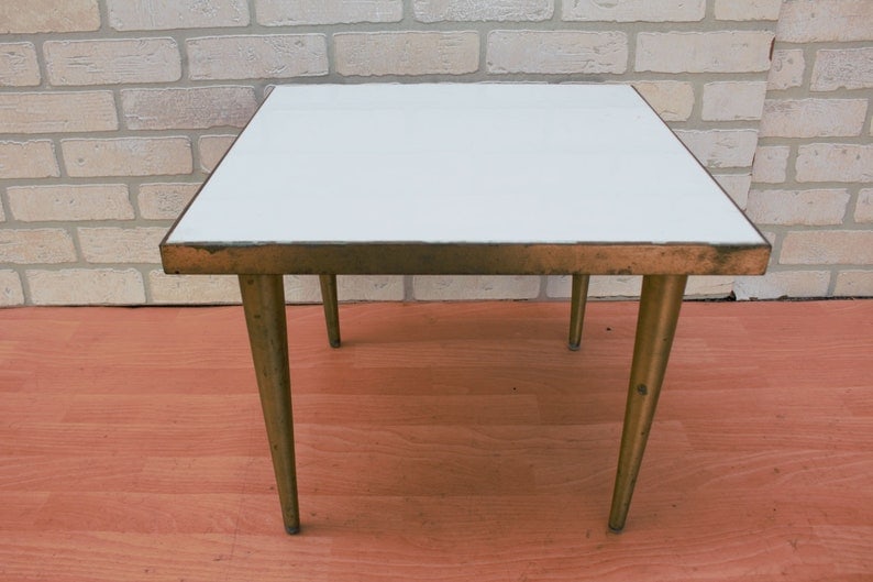 Vintage Modern Low Square Side Table (1 of 7)