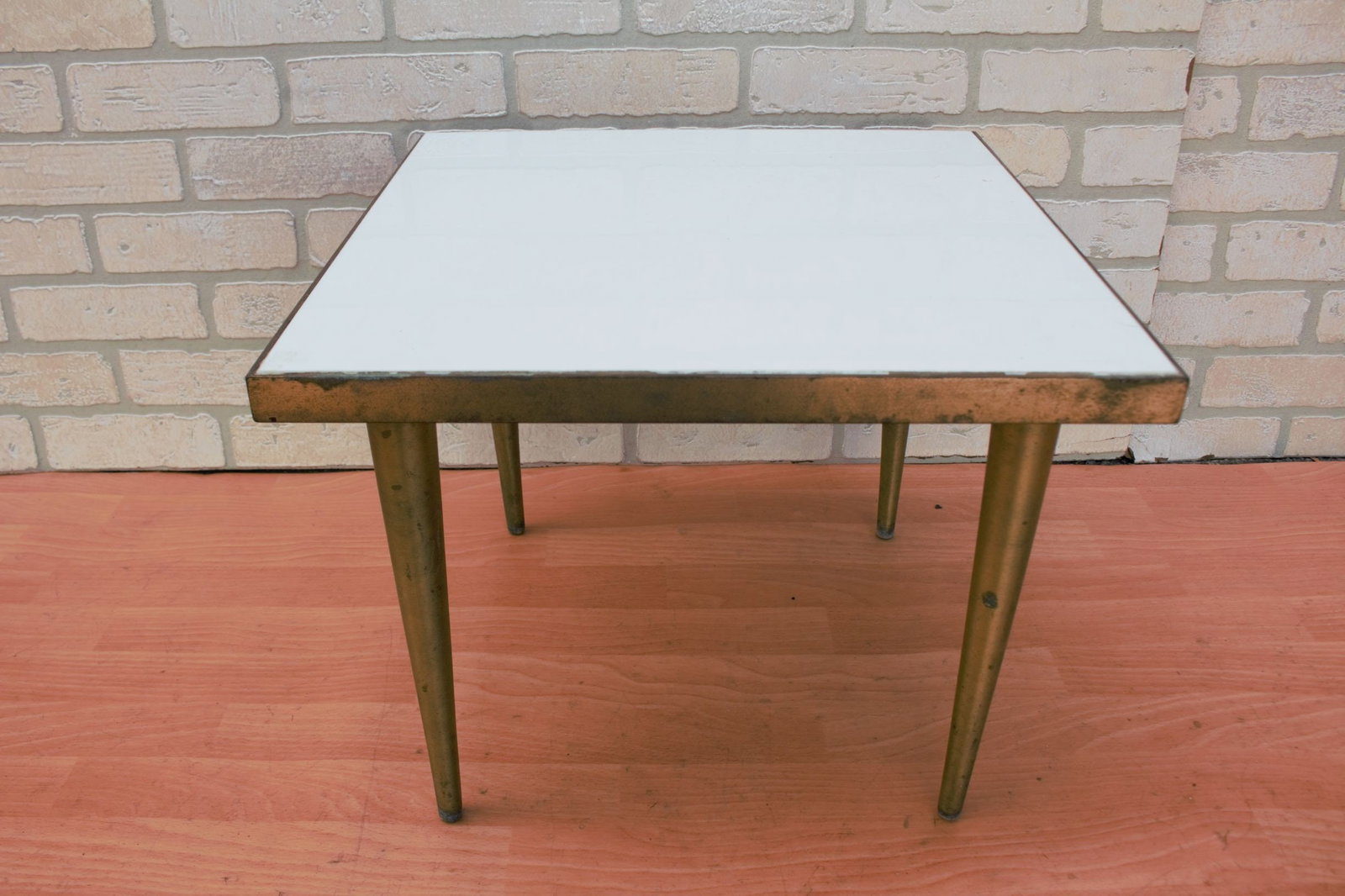Vintage Modern Low Square Side Table - 2