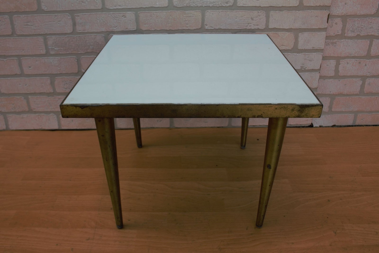 Vintage Modern Low Square Side Table - 4