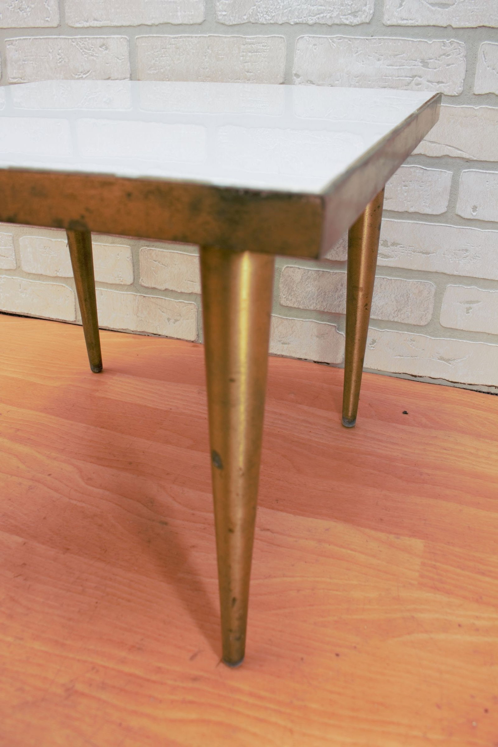 Vintage Modern Low Square Side Table - 6