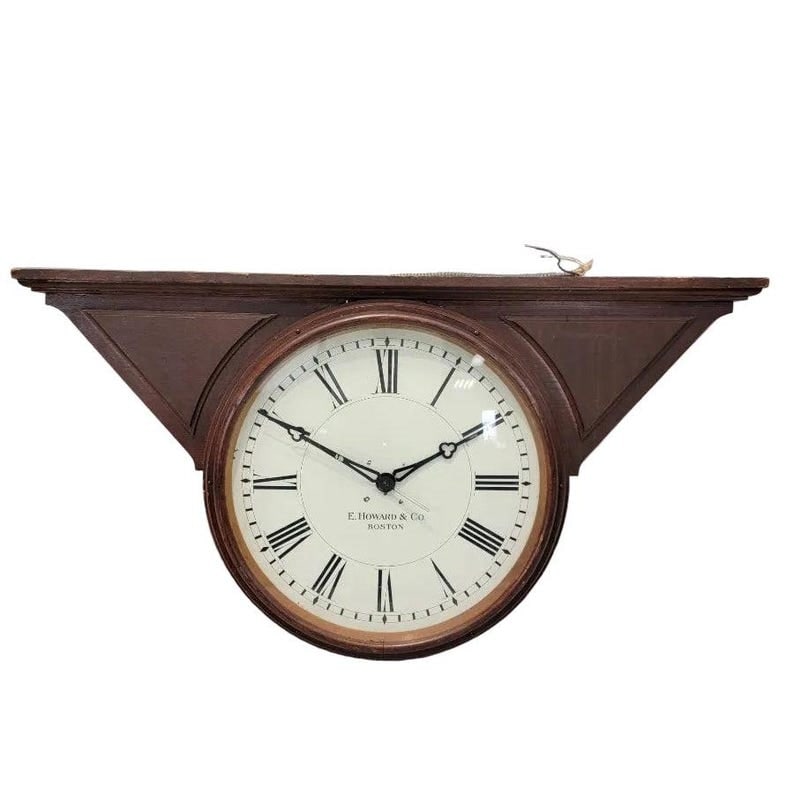 Antique E. Howard and Co. Double Sided Top Mount Bank Clock (1 of 6)