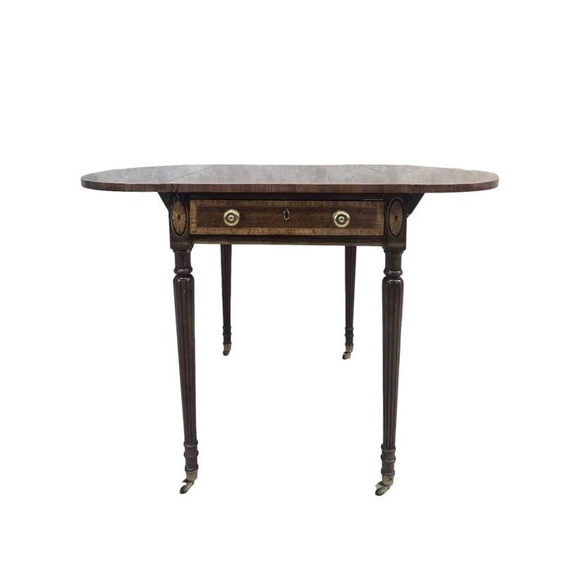 Vintage Aston Court by Henredon Regency Drop-Leaf Pembroke Writing Table (1 of 8)